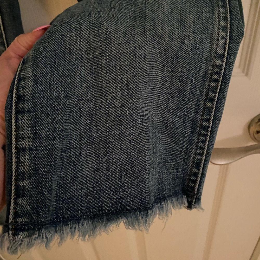 Madewell 10” High Riser Demi Boot Frayed Hem Jeans - Picture 5 of 16